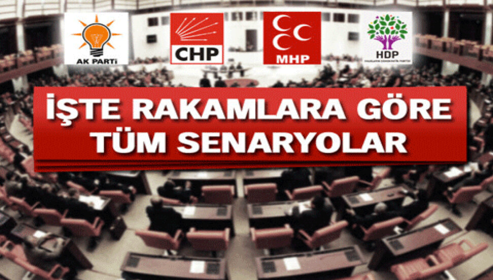 İşte Türkiye'deki koalisyon ve hükümet senaryoları