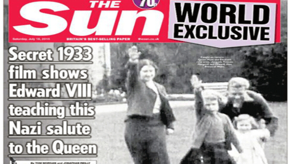 Kraliçe, 'Nazi selamı' görüntülerini yayınlayan The Sun gazetesine dava açtı