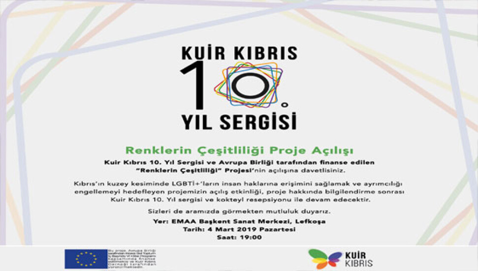 Kuir Kıbrıs Derneği'nden 10. yıl sergisi ve Renklerin Çeşitliliği Projesi açılış etkinliği