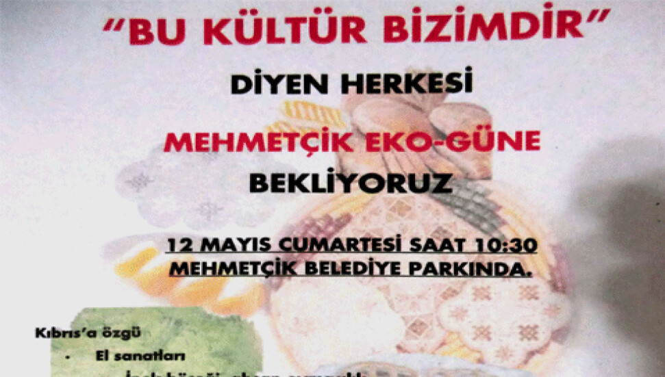 Mehmetçik'te "Bu Kültür Bizimdir" sloganı ile Eko Gün etkinliği
