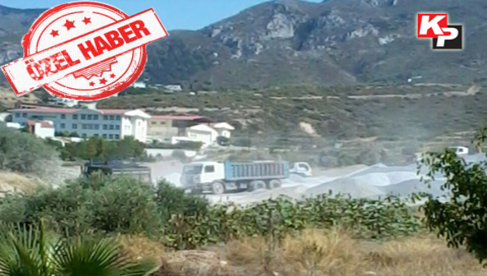 Beylerbeyi'nde kum çakıl deposu vatandaşı çileden çıkardı...