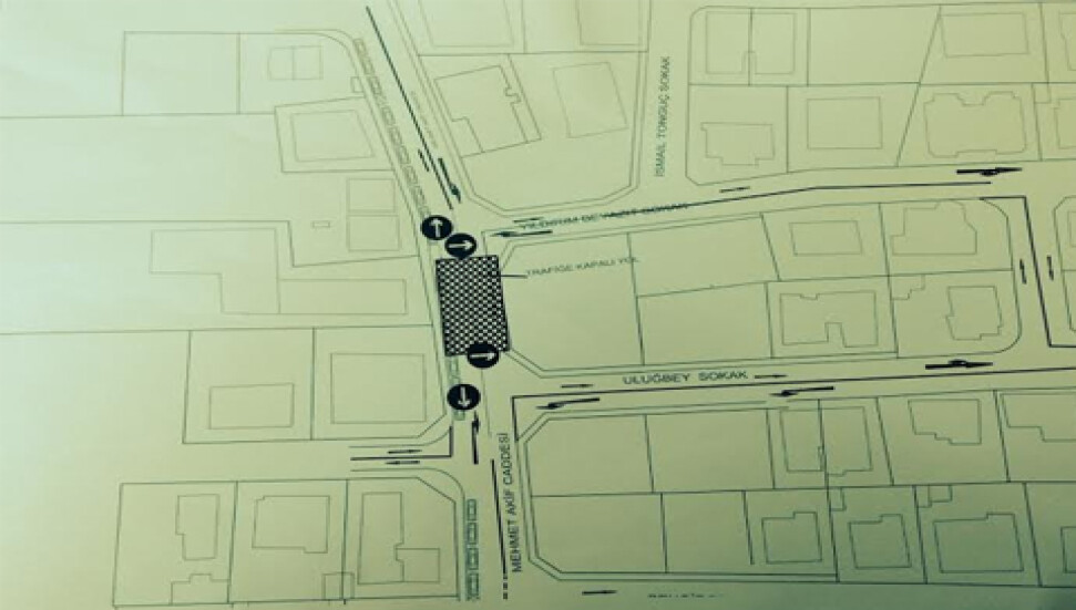 Mehmet Akif Caddesi'nde düzenleme yapılıyor