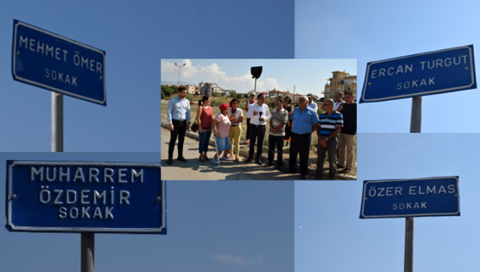 4 Demokrasi Şehidinin ismi Kaymaklı'da 4 sokağa verildi