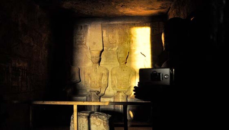 Mısır'da II. Ramses'e güneş vurdu