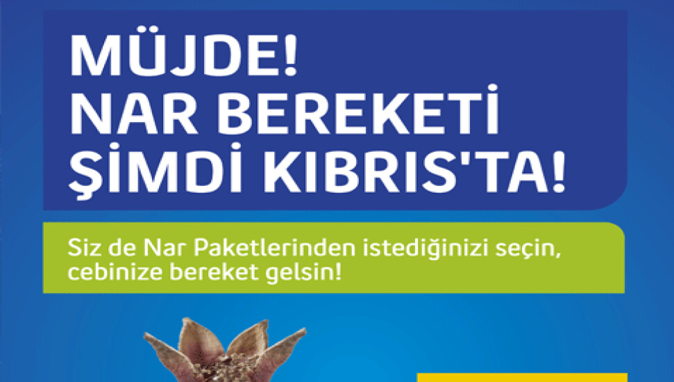 Kuzey Kıbrıs Turkcell'den Nar Bereketi