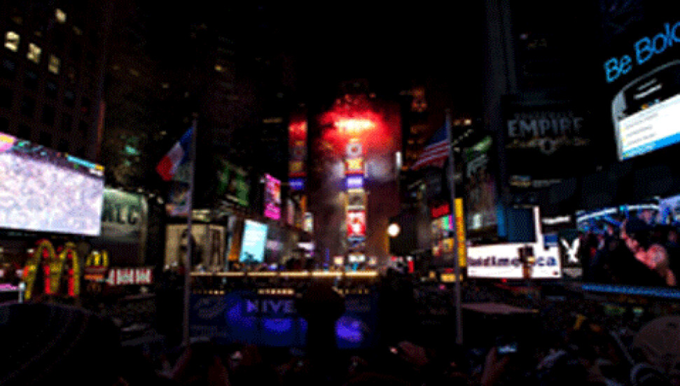 New York&#039;taki yılbaşı kutlamaları, Times Meydanı&#039;nda gerçekleşti