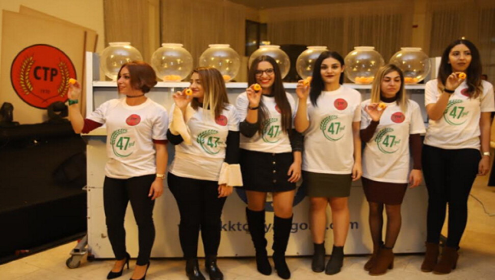 Geleneksel CTP piyangosu çekildi; büyük ikramiye 148752 ve 055597'nolu biletlere isabet etti...
