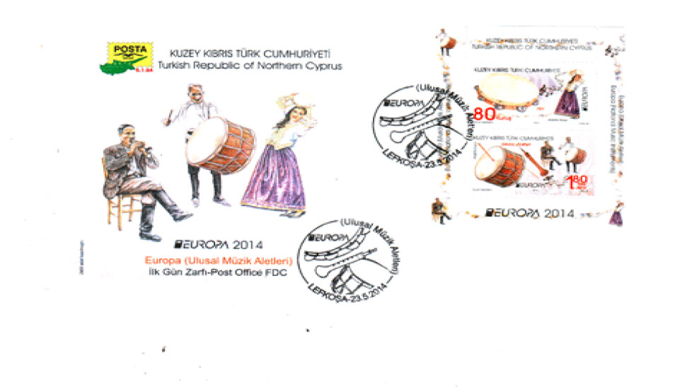 "Davul, zurna ve tef" pullarda