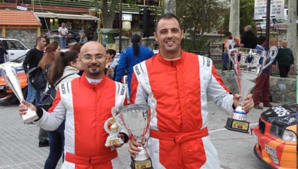 Kıbrıslı Türk ralli pilotu Deniz Denner Güney Kıbrıs'ta zafer kazandı...