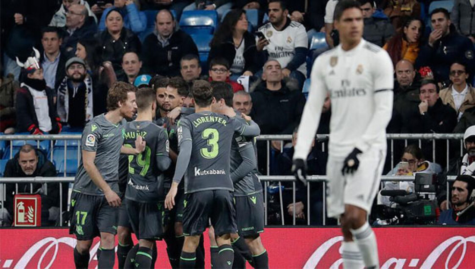Real Madrid evinde Real Sociedada yenik düştü