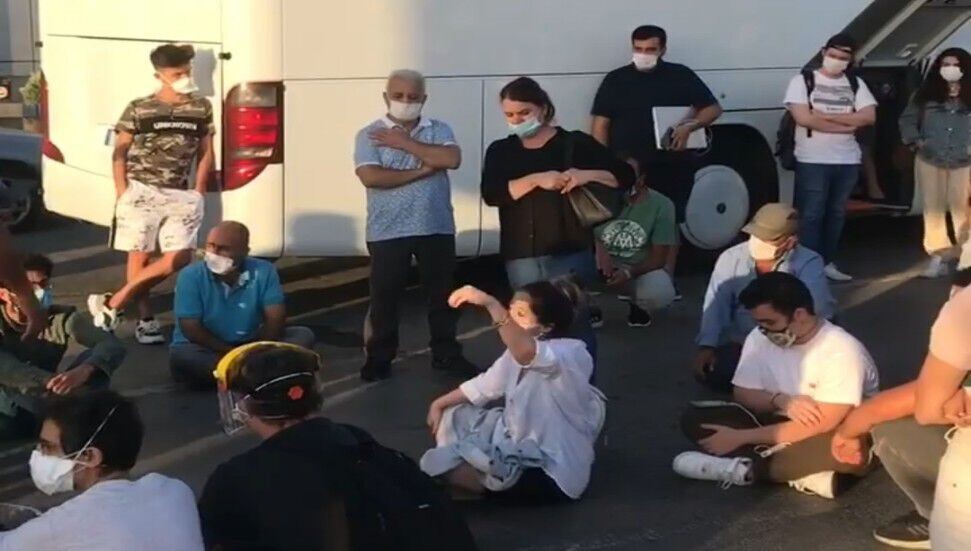 Ercan'da karantina krizi