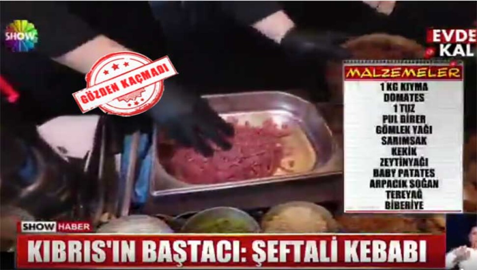 TV'deki Şeftali Kebabı'na tepki yağdı...