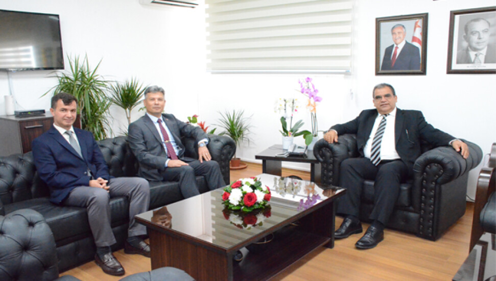 Sivil Savunma Teşkilatı yetkilileri Bakan Sucuoğlu'nu ziyaret etti