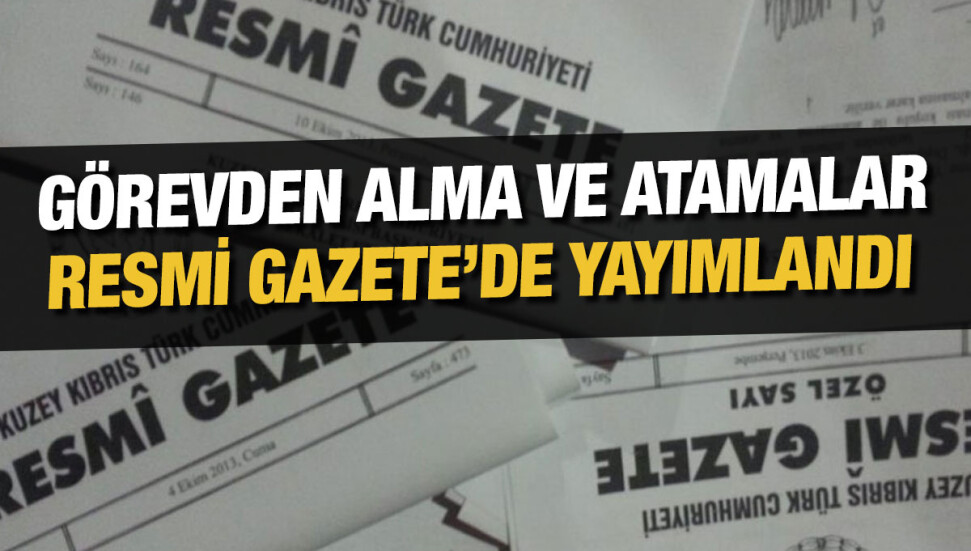 Bazı dairelerde görev değişliğine gidildi