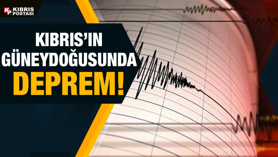 Kıbrıs’ın Güneydoğusunda 3.8 büyüklüğünde deprem oldu