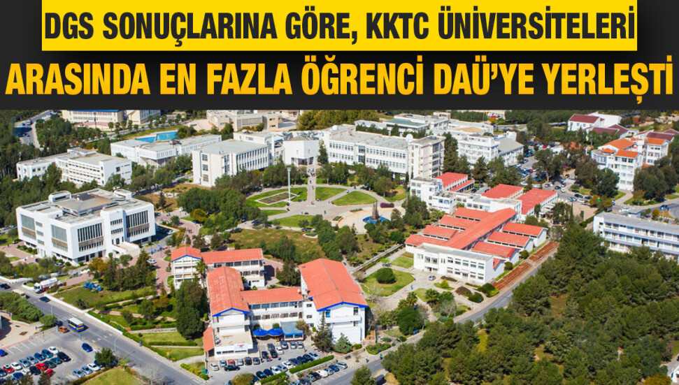 DAÜ DGS sonuçlarına göre en fazla öğrencinin yerleştiği üniversite oldu