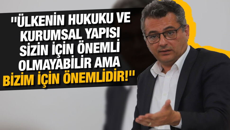 Erhürman: Bu ülkede bina yapmak için bir mevzuat, yetkilendirilmiş bir kurumsal yapı var