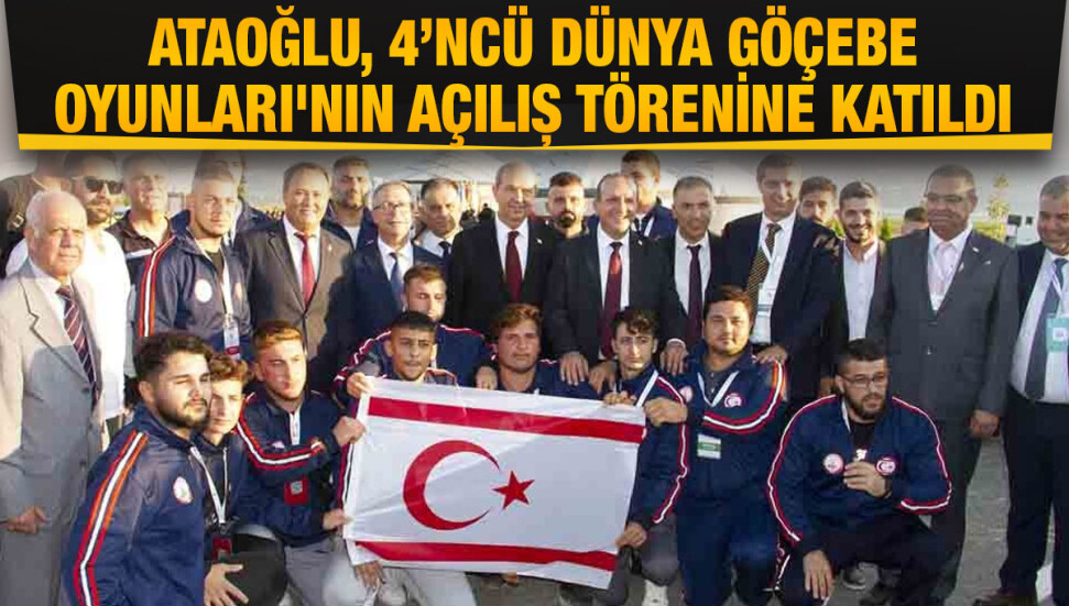Fikri Ataoğlu, 4’ncü Göçebe Oyunları açılış etkinliğinde, milli sporcularla bir araya geldi