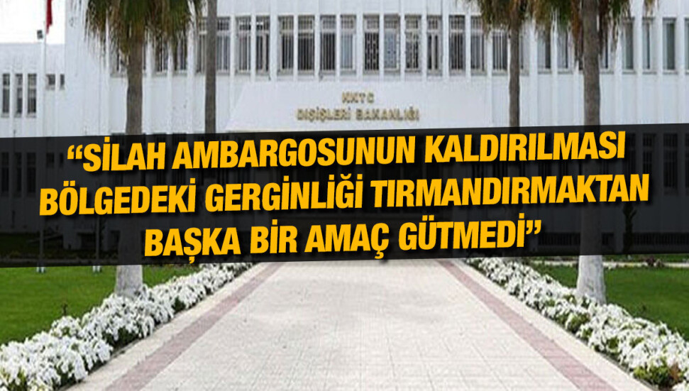 Dışişleri Bakanlığı'ndan ABD'ye sağduyu ve iş birliği çağrısı