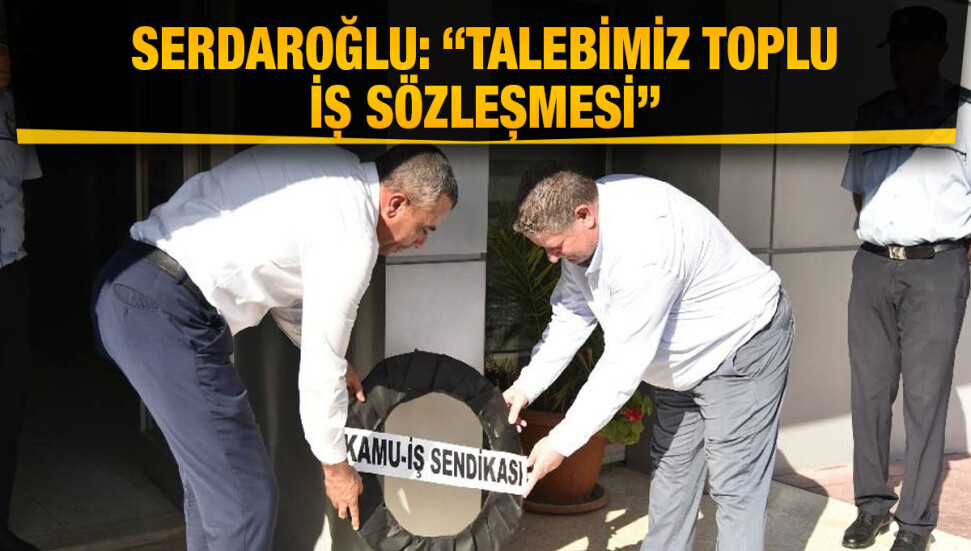 Kamu-İş, Eğitim Bakanlığına siyah çelenk bıraktı