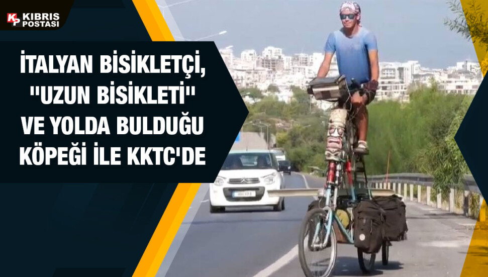 İtalyan bisikletçi KKTC'ye ulaştı