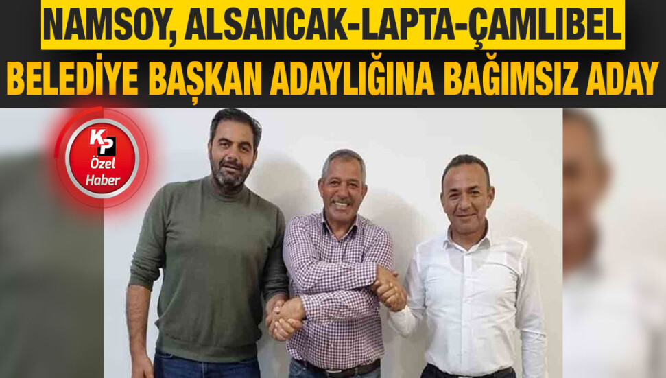 Fuat Namsoy, Alsancak-Lapta-Çamlıbel Belediye başkan adaylığına bağımsız aday