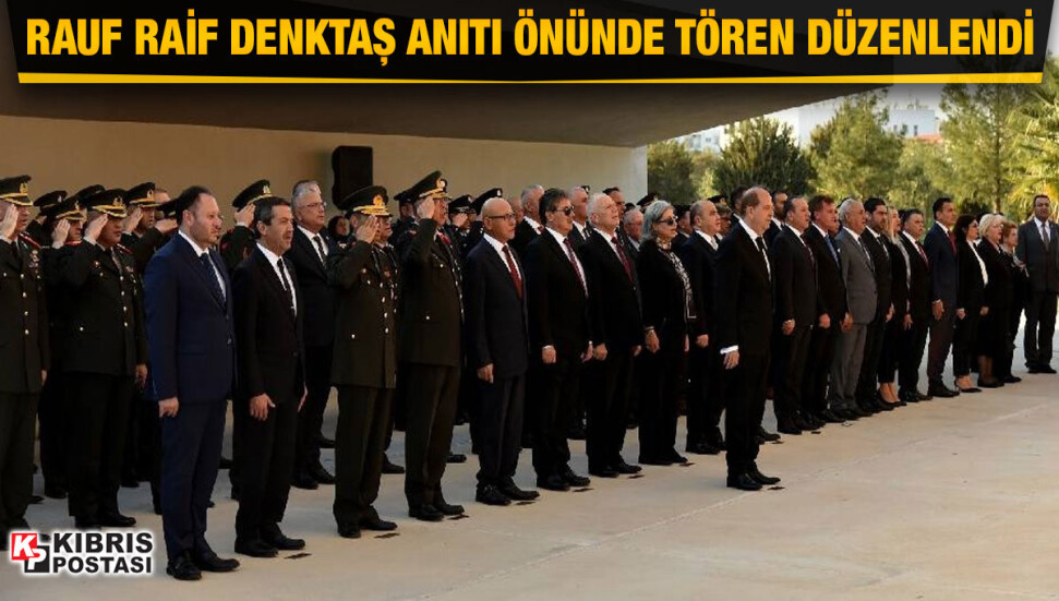 KKTC 39 yaşında... Kurucu Cumhurbaşkanı Rauf Raif Denktaş Anıtı önünde tören düzenlendi