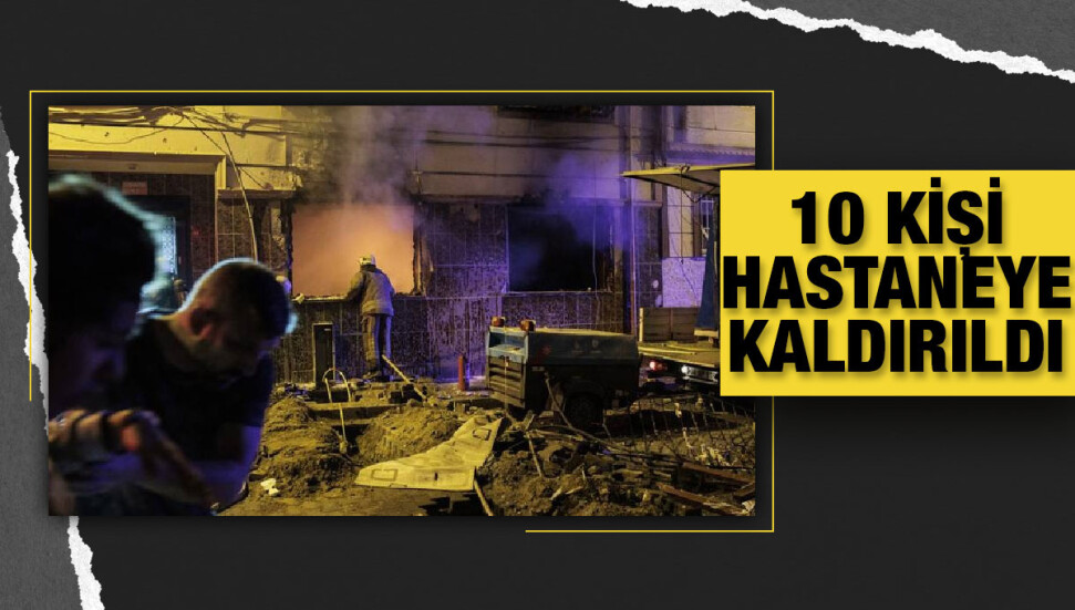 İstanbul Fatih'te bir binanın doğal gaz kutusunda patlama meydana geldi