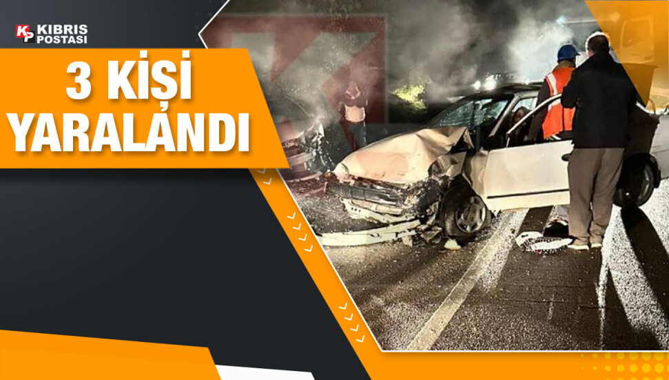 Ziyamet-Kumyalı yolunda iki araç yüz yüze çarpıştı