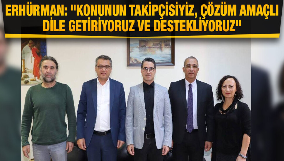 Kimliksizler grubu heyeti Tufan Erhürman’ı ziyaret etti, destek istedi