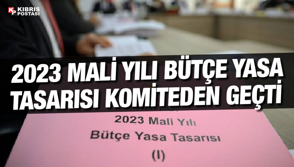 2023 Mali Yılı Bütçe Yasa Tasarısı komiteden geçti