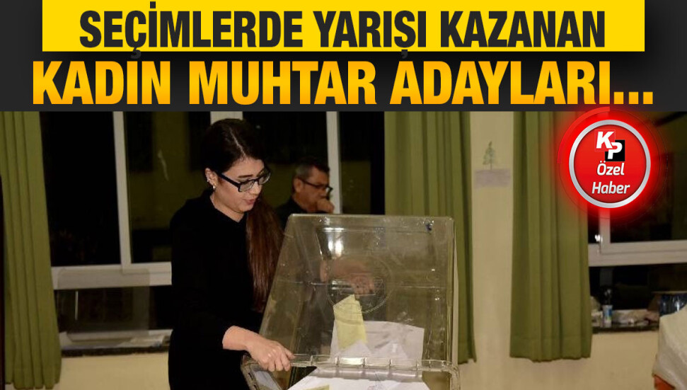 16 kadın muhtar göreve geldi