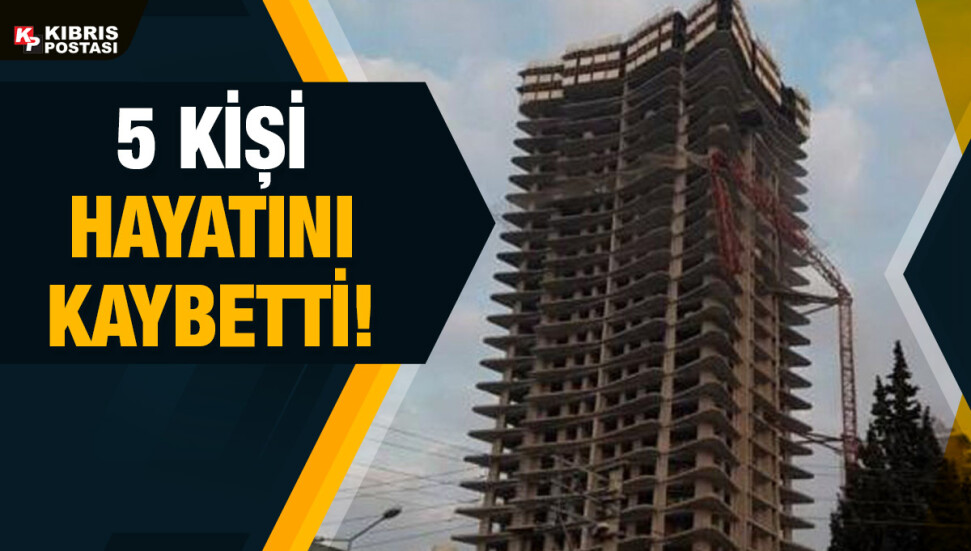 İzmir'de kule vinç devrildi: 5 ölü, 2 yaralı