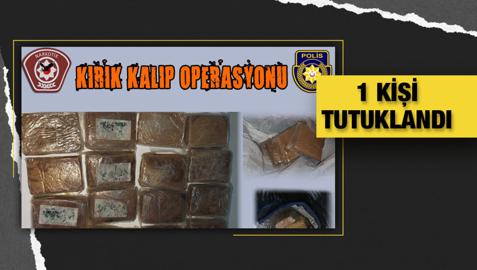 Lapta'da uyuşturucu madde ile yakalanan zanlı mahkemeye çıkarıldı