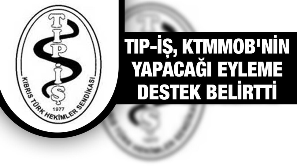 Tıp-İş'ten KTMMOB'nin eylemine destek