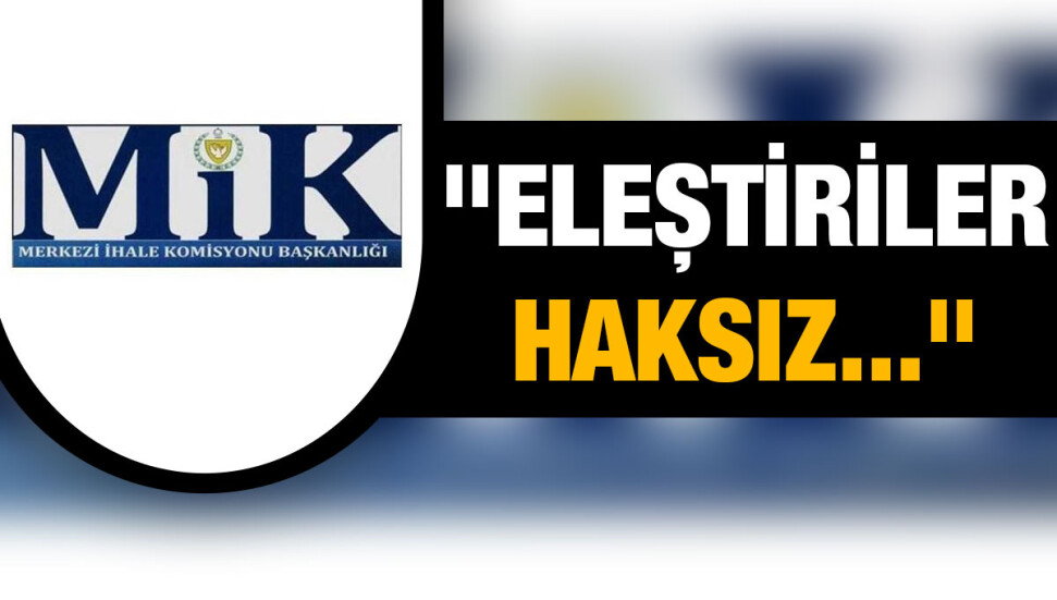 MİK: Maliye Bakanı şartnameyi hazırlayan veya hazırlanmasına katkı koyan kişilerden biri olmadığı gibi MİK üyesi de değildir