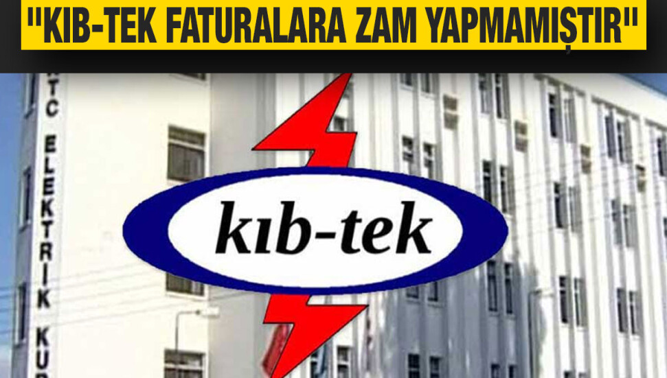 KIB-TEK Genel Müdür Vekili Aydın: ‘Gizli’ zam iddiaları asılsız