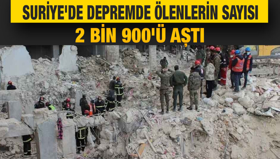 Suriye'de can kaybı 2 bin 900'ü aştı: 'İnsanı yardım politize edilmemeli'