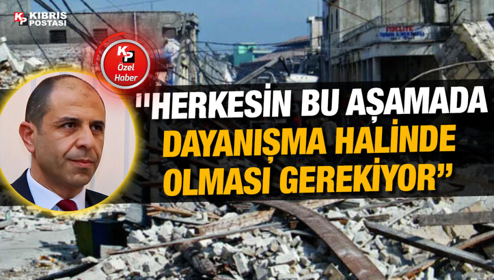 Kudret Özersay: Tüm memlekete geçmiş olsun