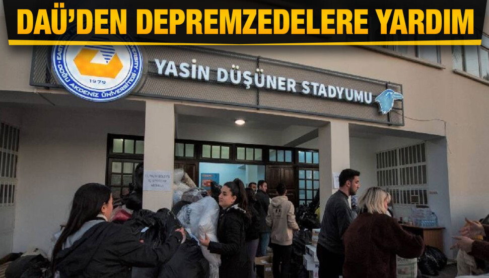 DAÜ’den depremzedelere yardım