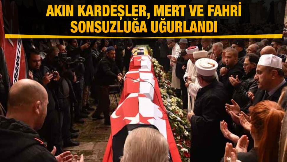 Kıbrıs, Adıyaman’da hayatını kaybeden evlatlarını son yolculuklarına uğurladı