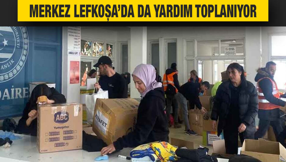 Türkiye’de meydana gelen deprem felaketine, Kıbrıs’tan yardımlar devam ediyor