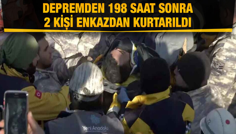 198'inci saatte yeni mucize: 2 kişi kurtarıldı