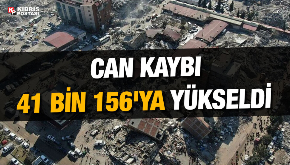 Türkiye'deki depremlerde hayatını kaybedenlerin sayısı 41 bin 156'ya yükseldi