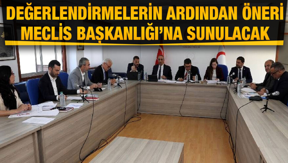 Doğal Afet ve Depremle İlgili oluşturulan Ad-Hoc Komite bir yasa önerisi hazırladı