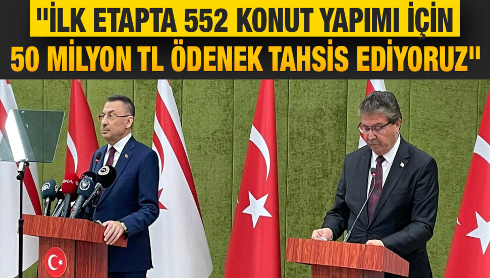 Fuat Oktay: Derinya Sosyal Konut Projesi'ni başlatıyoruz