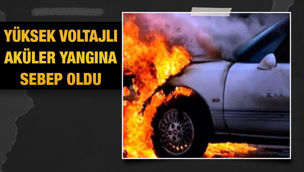 Taşkınköy'de araç yangını: İki araç hasar gördü