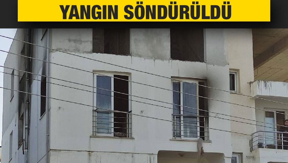 Gönyeli’de ev yangını: Elektrik ani geldi, kısa devre sonucu yangın çıktı