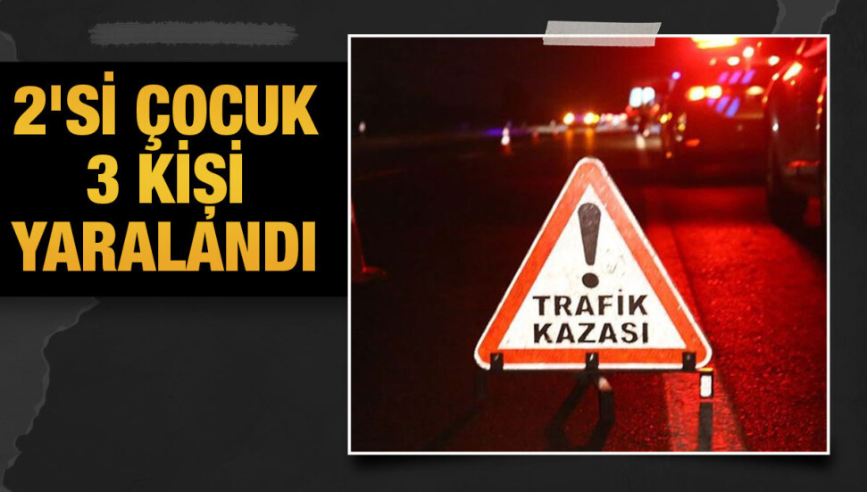 Bafra'da trafik kazası: 2'si çocuk toplam 3 kişi hafif yaralı…