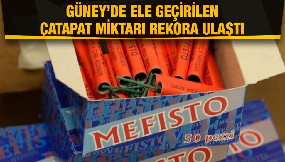 Güney Kıbrıs’ta bugüne kadar 415 bin adet çatapat ele geçirildi